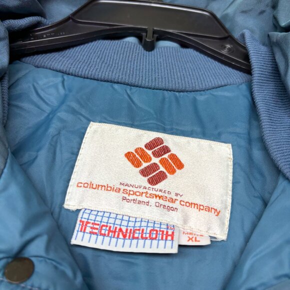 Vintage Columbia Jacket Mens XL Brown Full Zip Parka Technicloth Oregon 90s - Picture 3 of 16